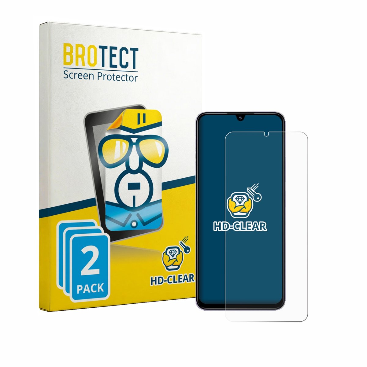 BROTECT - Screenprotector voor Xiaomi Redmi A4 - Folie Beschermfolie transparant 2 Stuks