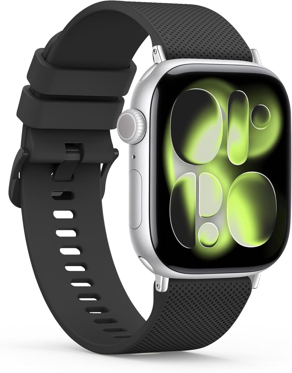 Siliconen Sportarmband met Diamantpatroon voor Apple Watch 38-49 mm, Vervangbare Horlogeband voor Mannen en Vrouwen, Geschikt voor Series 1-11 en SE Ultra