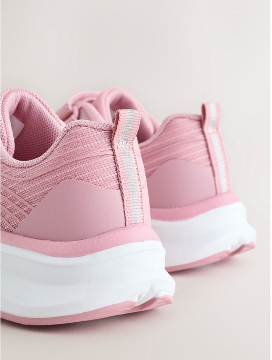 Next - Meisjes - Elastische veterschoenen met brede pasvorm (G) - Roze
