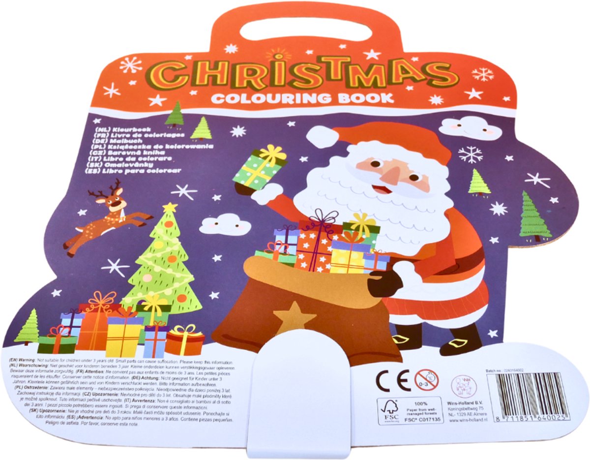 Wins Kleurboek met handvat Kerst