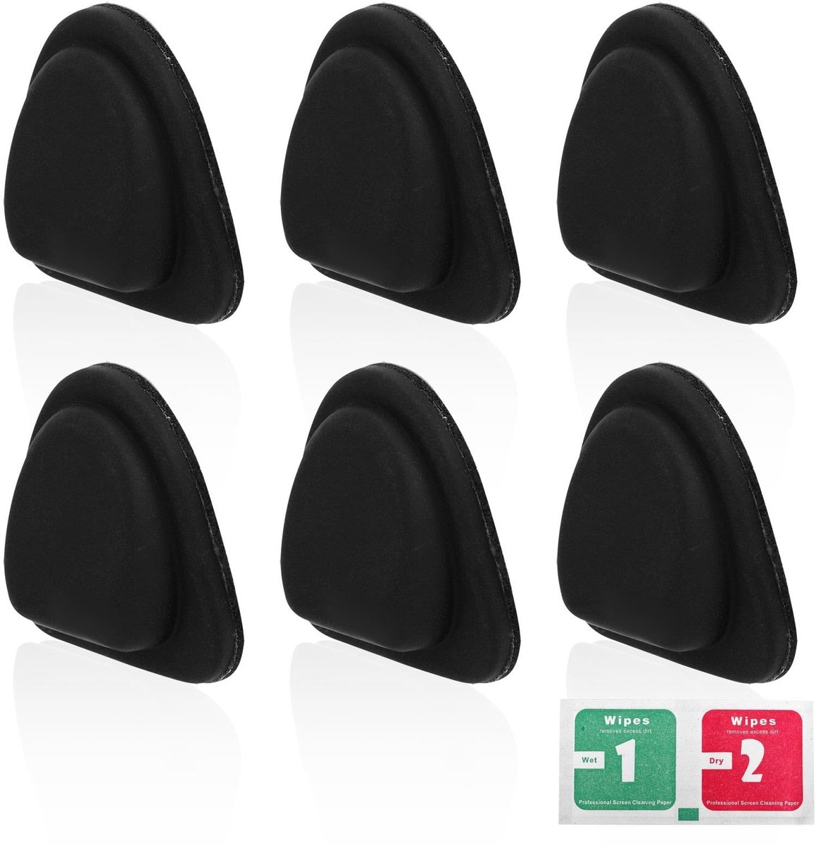 Dailygoods- Bekerhouder Auto Antislip - 6 Stuks Siliconen Stabilizers - Zelfklevend - Inzetbegrenzer - Geschikt voor Meeste Auto’s - 30x30x11mm - Autocup