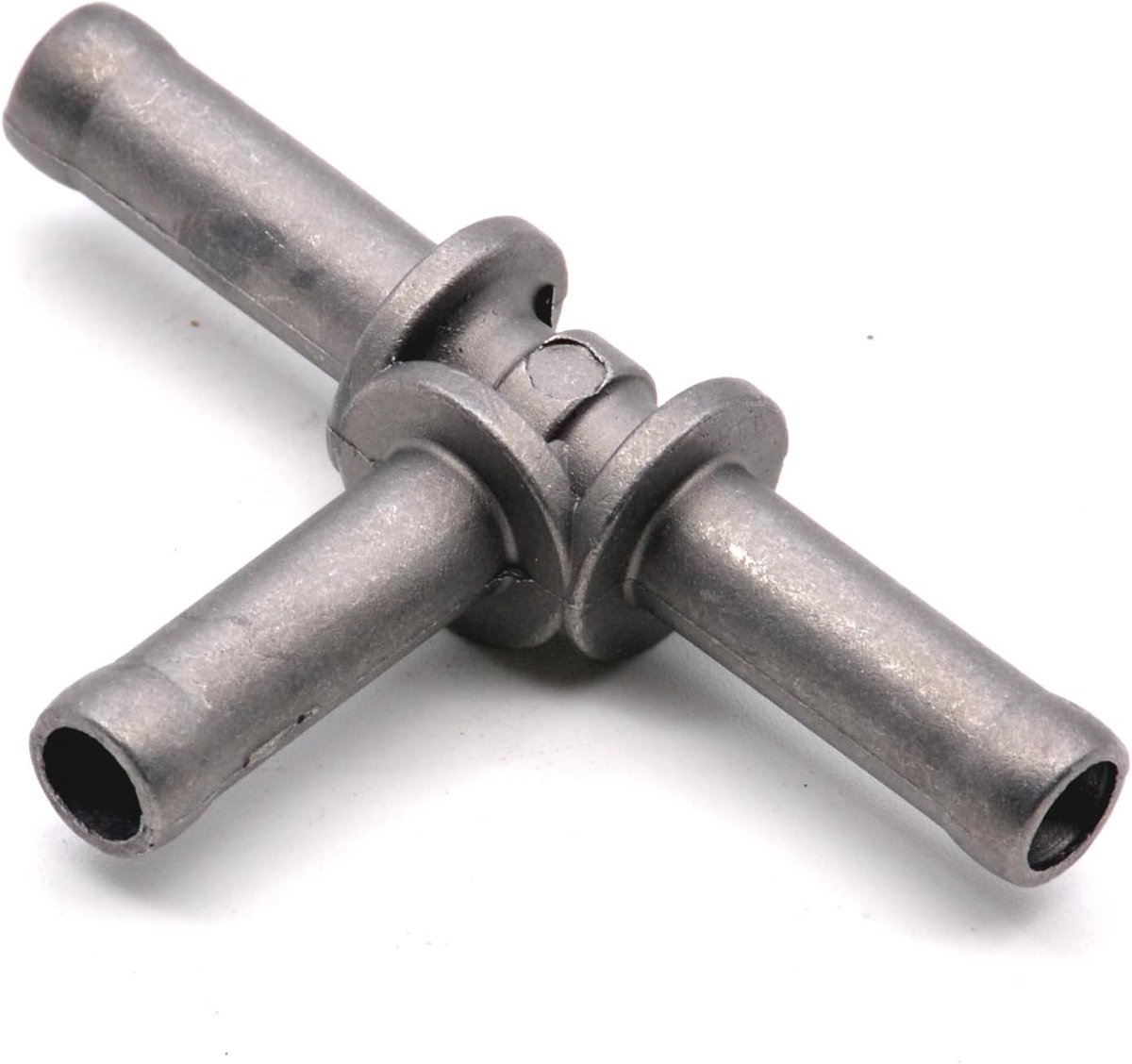 Koelvloeistof T-stuk - Slangaansluiting Koppeling - Motor Onderhoud - Directe Vervanging - 6 x 4 x 0.1 cm - Grijs