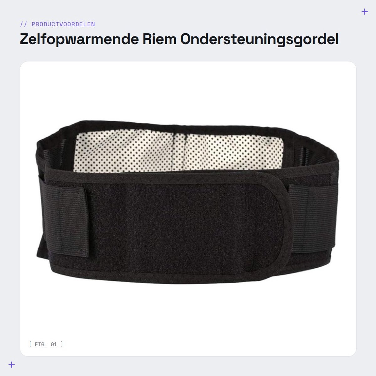 Dailygoods- Heupgordel Zelfopwarmend - Ondersteuningsgordel - Ergonomisch Ontwerp - Comfortabel Materiaal - Rugpijn Verlichting - Hoge Elasticiteit