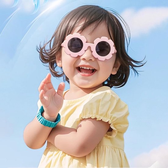 Baby Zonnebril - Zonnebril Baby Meisjes - Bescherming Ogen - UV400 Bescherming - 0-24 Maanden - Roze — afbeelding 4