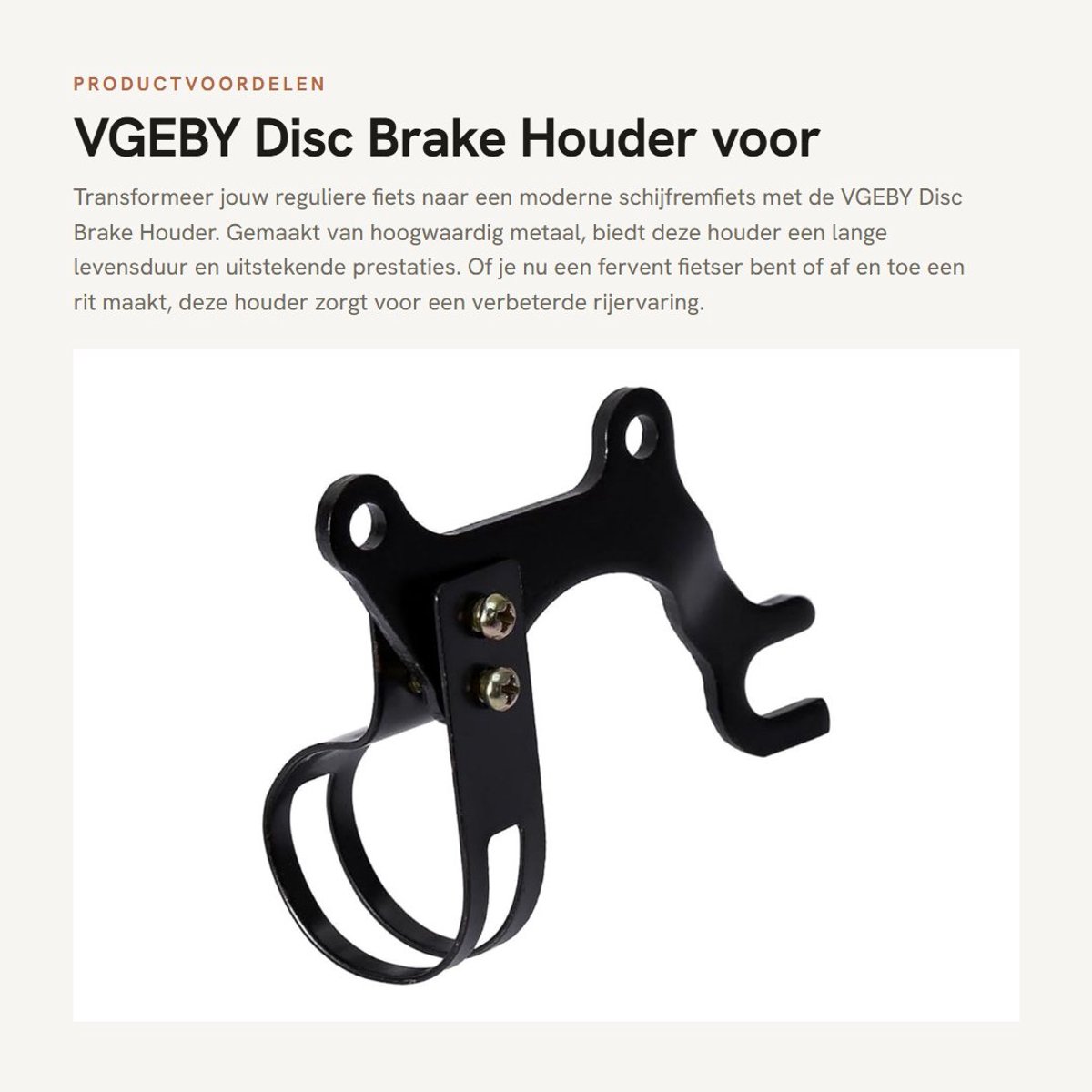 Dailygoods- Accessoires - Hoogwaardige Remhouder - Eenvoudig te Installeren - Geschikt voor Fietsen - Langdurige Kwaliteit - Tevredenheidsgarantie - Fietsaccessoires