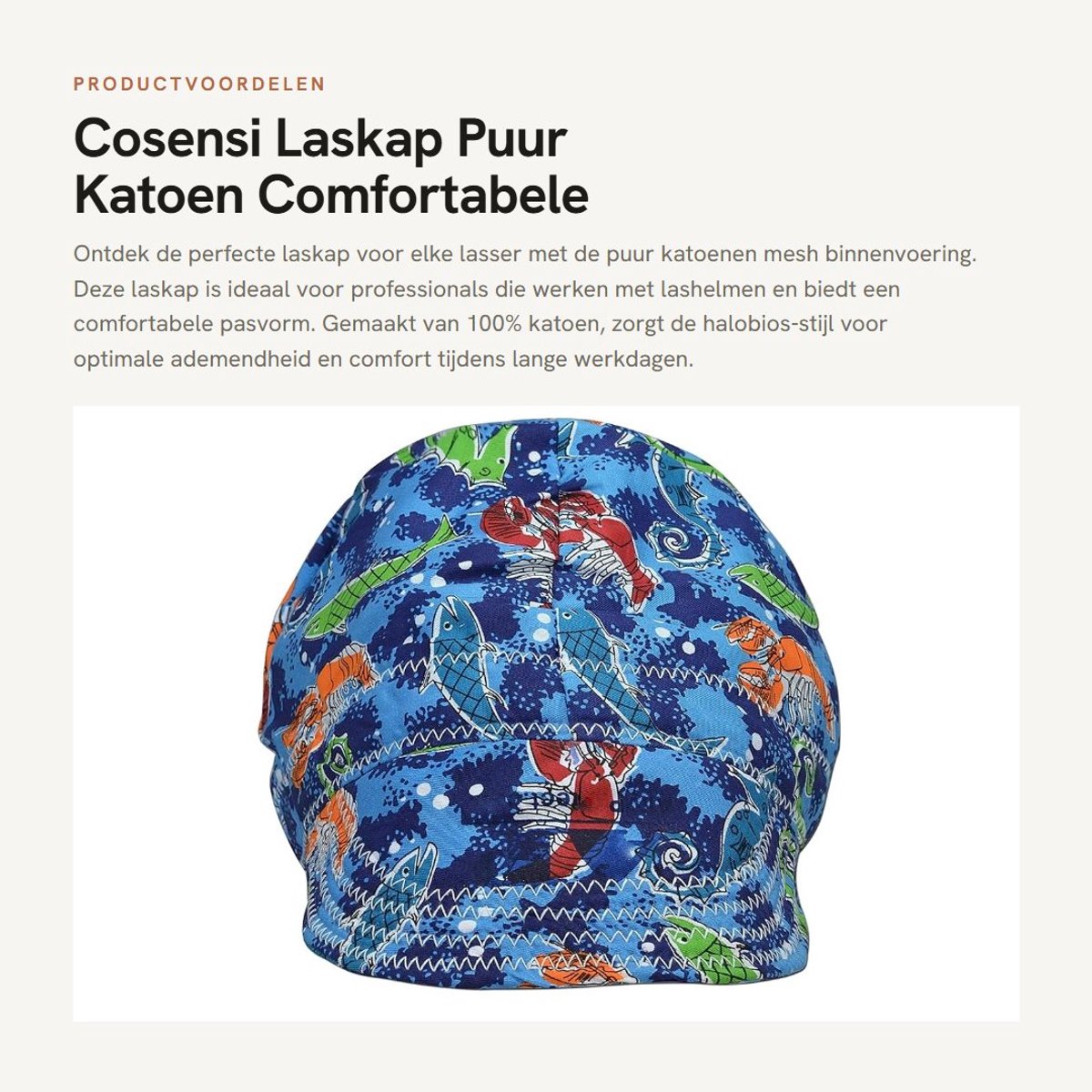 Dailygoods- Laskap Halobios-stijl - Katoen - Wasbaar - Comfortabele pasvorm - Omtrek 61 cm - Diepte 20,1 cm