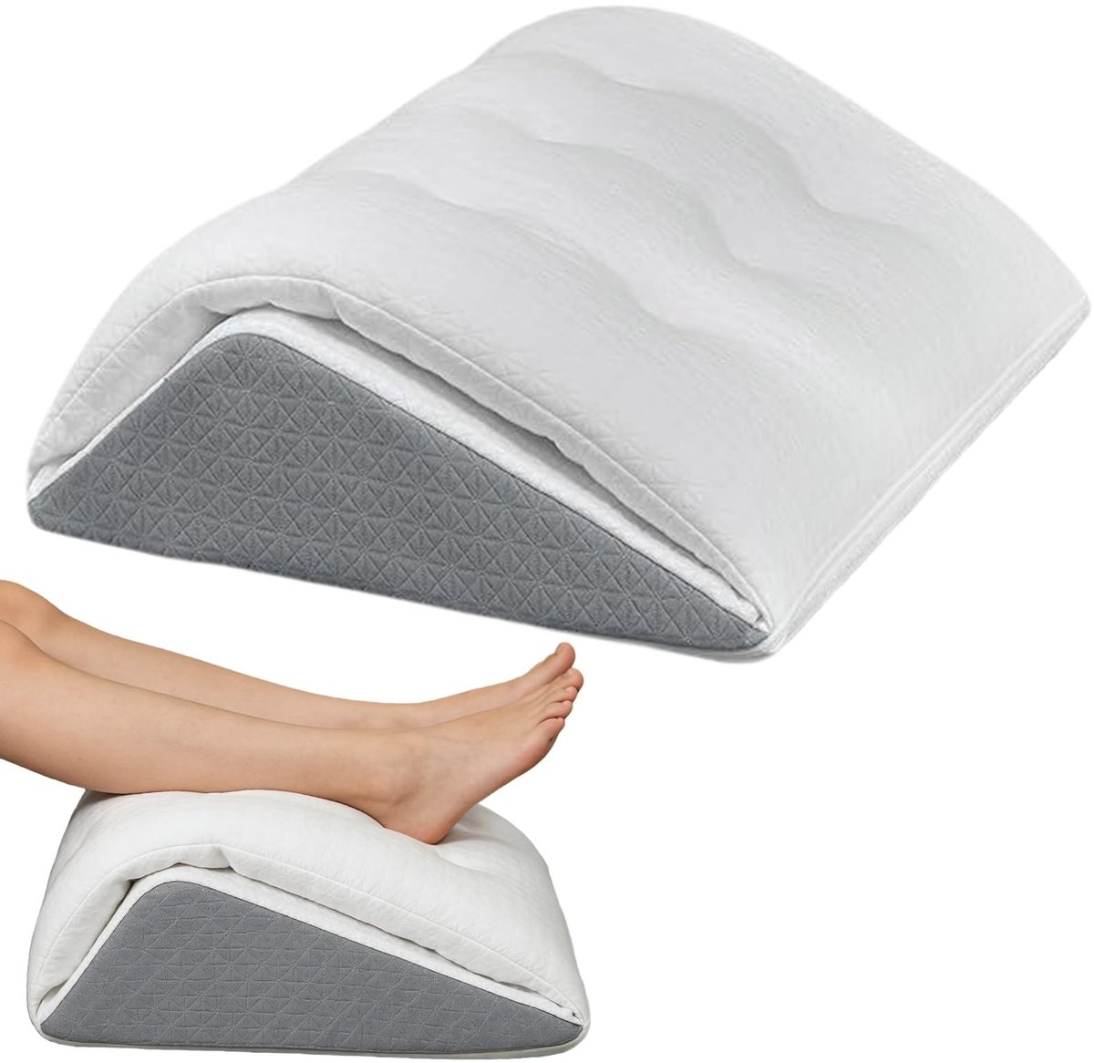 Dailygoods- Beenlifter met verhoogd ontwerp - Driehoekig Kussen - Knielifter - Traagschuim - Ergonomisch - Ademend en duurzaam - Ondersteuningskussen