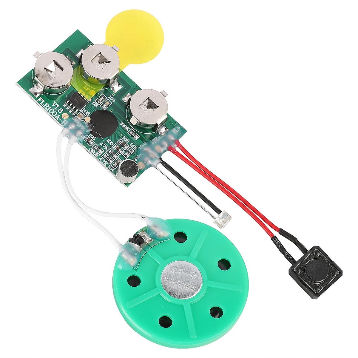 Dailygoods- Stemkaart 60 Seconden Opname - DIY Wenskaart - Geluidsmodule - Lichtgevoelig - Geschikt voor Geschenken - Eenvoudige Bediening