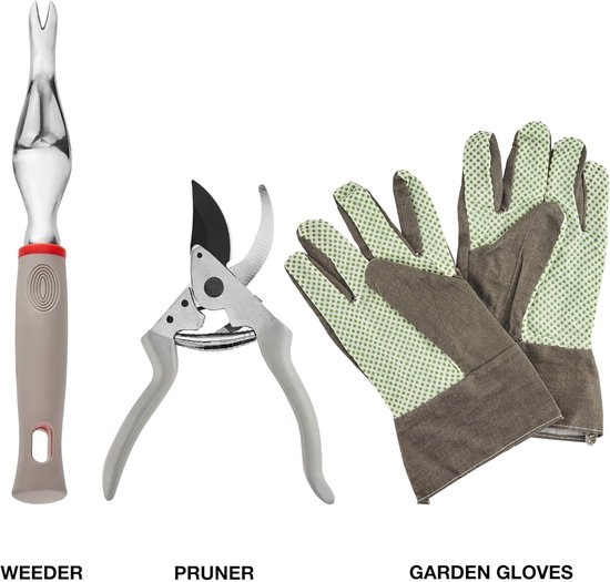 Complete 8-delige Tuiniergereedschapsset - Heavy Duty Handgereedschap met Opbergtas & Handschoenen van Merkloos	 — afbeelding 5