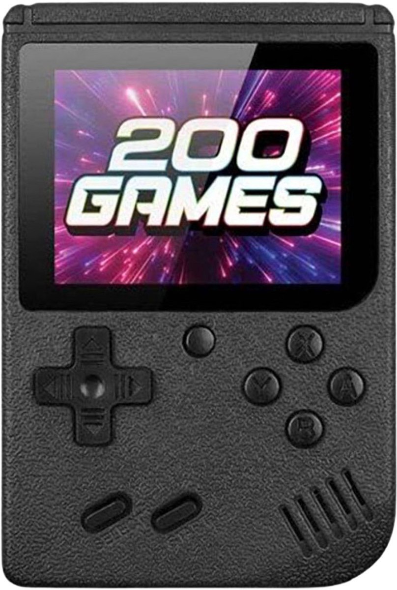 Amstrad Gamebox retro 200-in-1 - draagbare retro gameconsole met 200 games - zwart