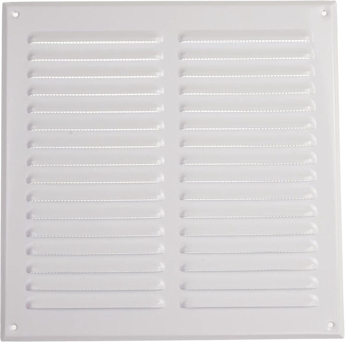 Ventilatie Rooster - Lucht Uitlaat - Ventilatie Verbeteren - Ingebouwd Insectengaas - 295 x 295 mm - Wit