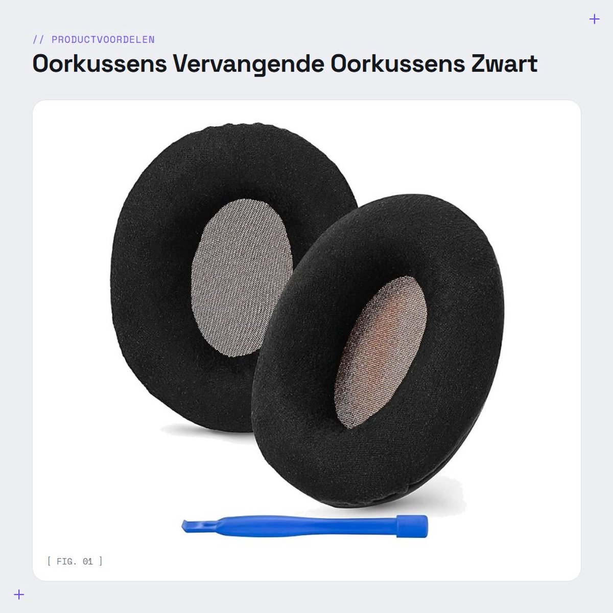 Dailygoods - Oorkussens - Vervangende Oorkussens - Zwart - Headset Oorkussens - Compatibel met Sennheiser - Voor On-Ear Hoofdtelefoons