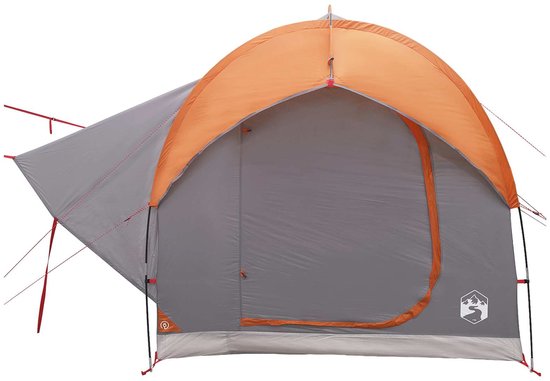vidaXL - Auto - Tent - Grijs - en - Oranje - 239 - x - 210 - x - 210 - cm - Polyester - en - Staal van Vidaxl — afbeelding 4