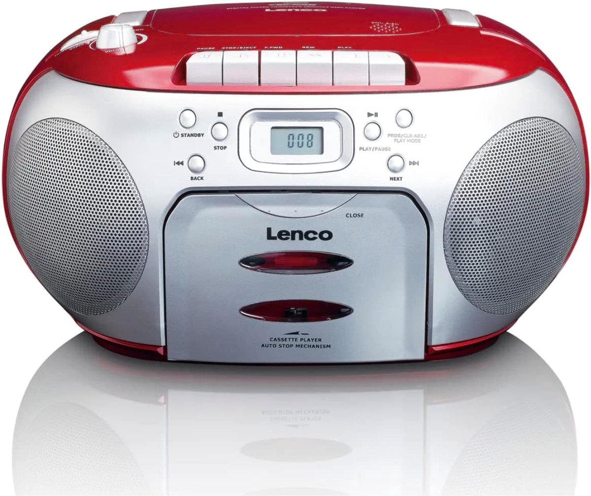 Draagbare Radio CD Speler - Boombox Cassette Deck - Muziek Luisteren - Toplader CD Speler