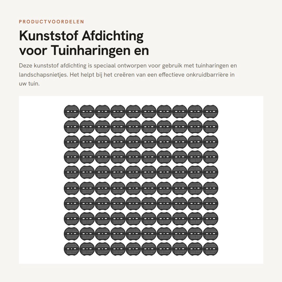 Dailygoods- Landschapsnietjes Afdichting Tuinpalen - Kunststof - 50 Stuks - Herbruikbaar - 6,6 cm Diameter - Schokbestendig - Tuinpaalafdichting
