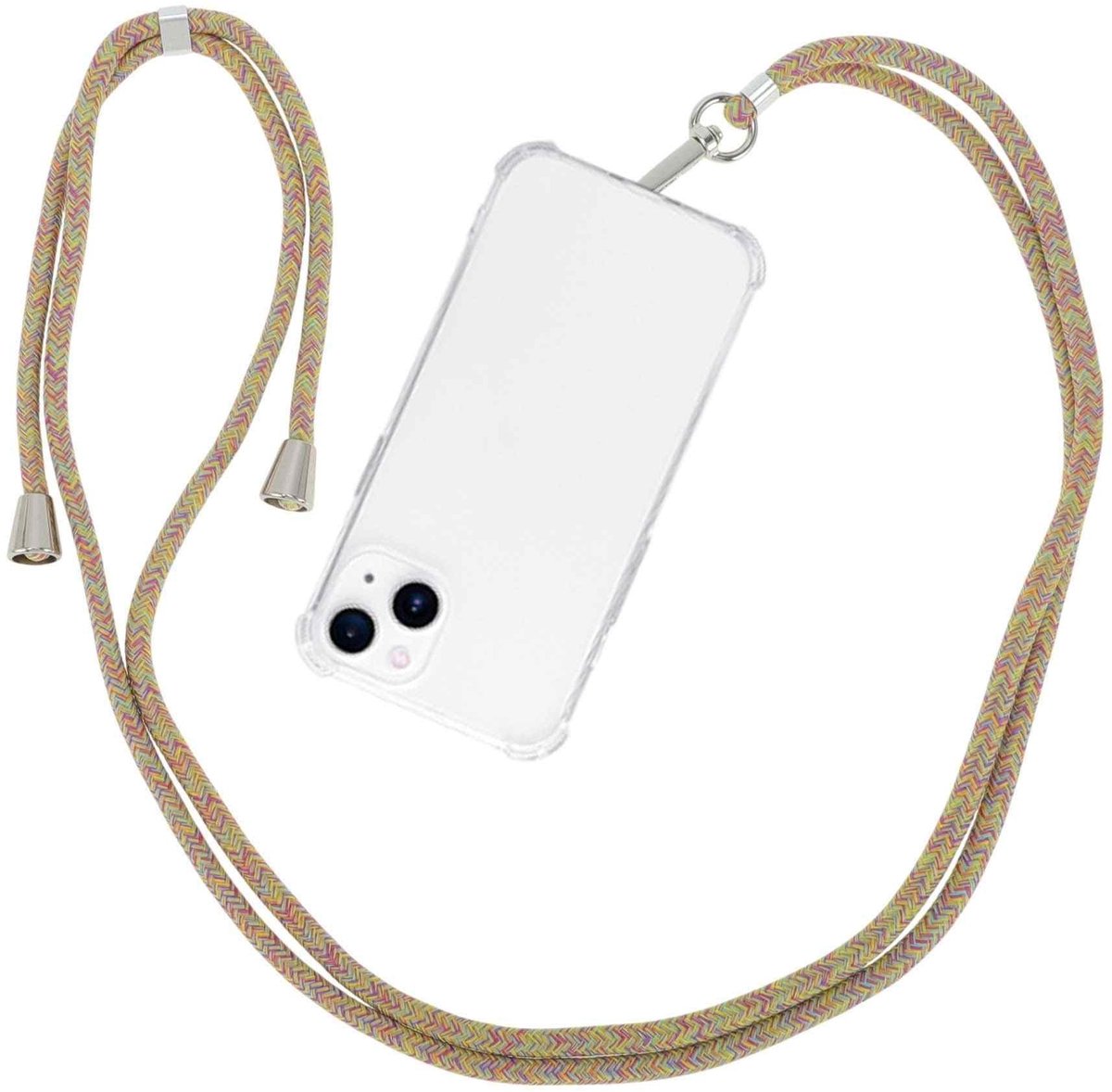 Dailygoods- Telefoonkoord verstelbaar - Telefoonketting universeel - Telefoonkoord voor smartphones - Vochtbestendig - Lichtgewicht - Duurzaam polyester