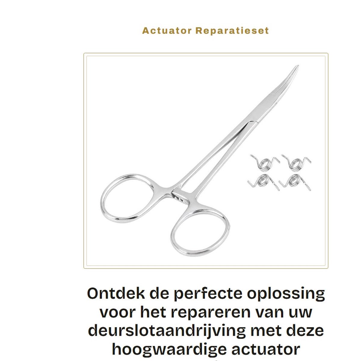 Dailygoods- Actuator Reparatieset - Deurslot - Voor C/E-klasse - Roestvrij Staal - 4 Veren Set - Zilver - Lichtgewicht 30 g