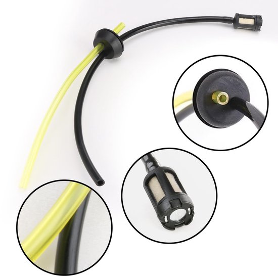 Dailygoods- Benzineslang Set van 5 - Brandstofslang met filter - Universele Slangen - Voor 2/4-takt Motoren - Voor Grasmaaiers/Bosmaaiers - Lengte 26/14,5 cm van Dailygoods — afbeelding 2