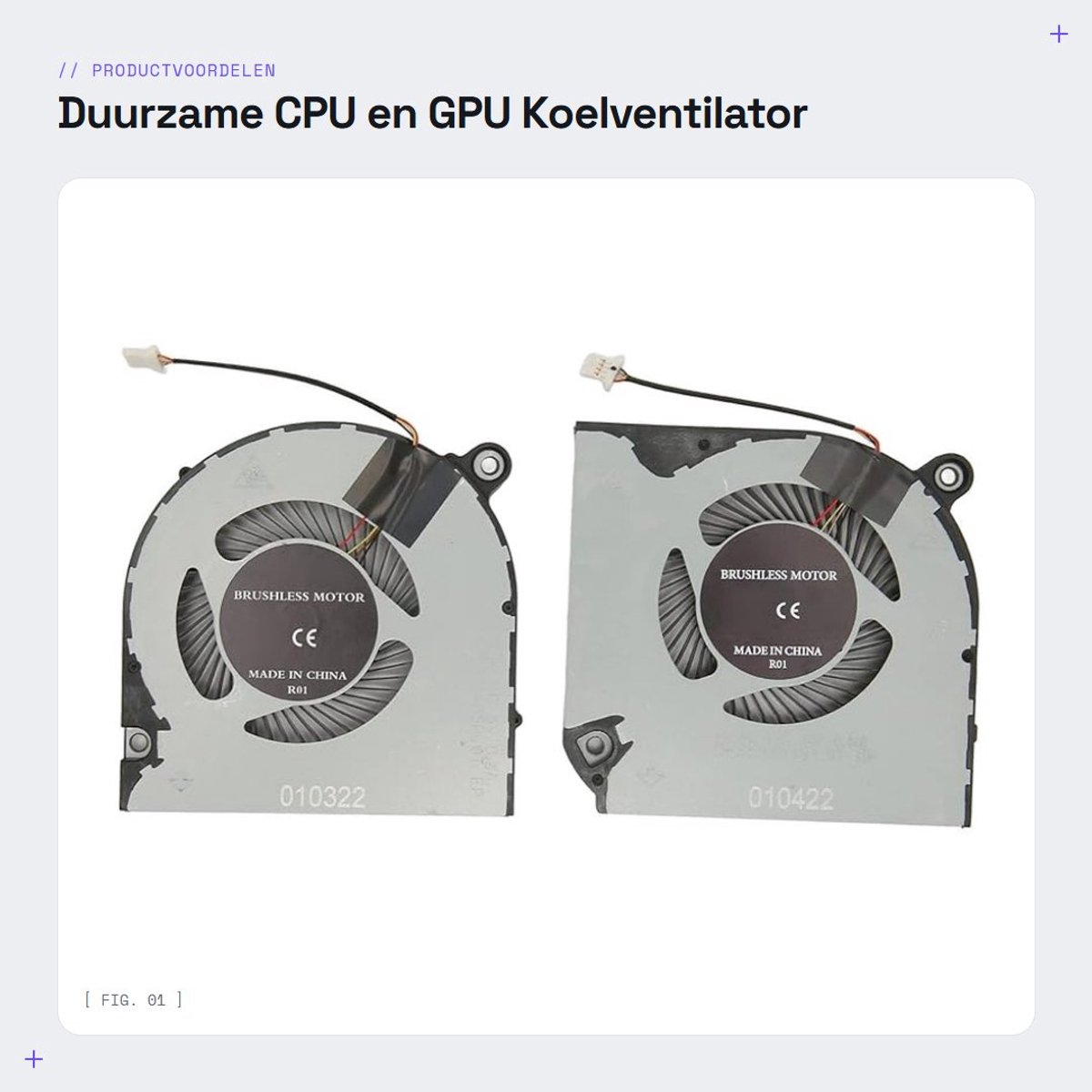 Dailygoods - Duurzame CPU en GPU Koelventilator met Eenvoudige Installatie