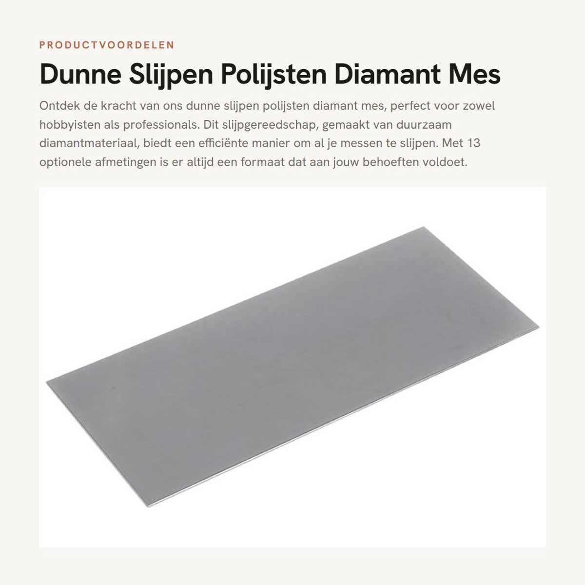 Dailygoods- Slijpsteen Duurzaam - Slijpsteen voor Messen - Slijpsteen Diamant - Slijpsteen Set - Opvouwbaar - 13 Optionele Afmetingen - Slijpblok