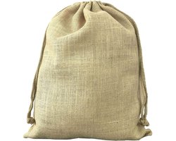 Jute Tassen - Hennep Zakjes - Cadeaus Verpakken - Niet PP Gevoerd - 3 Maten - Natuurlijk