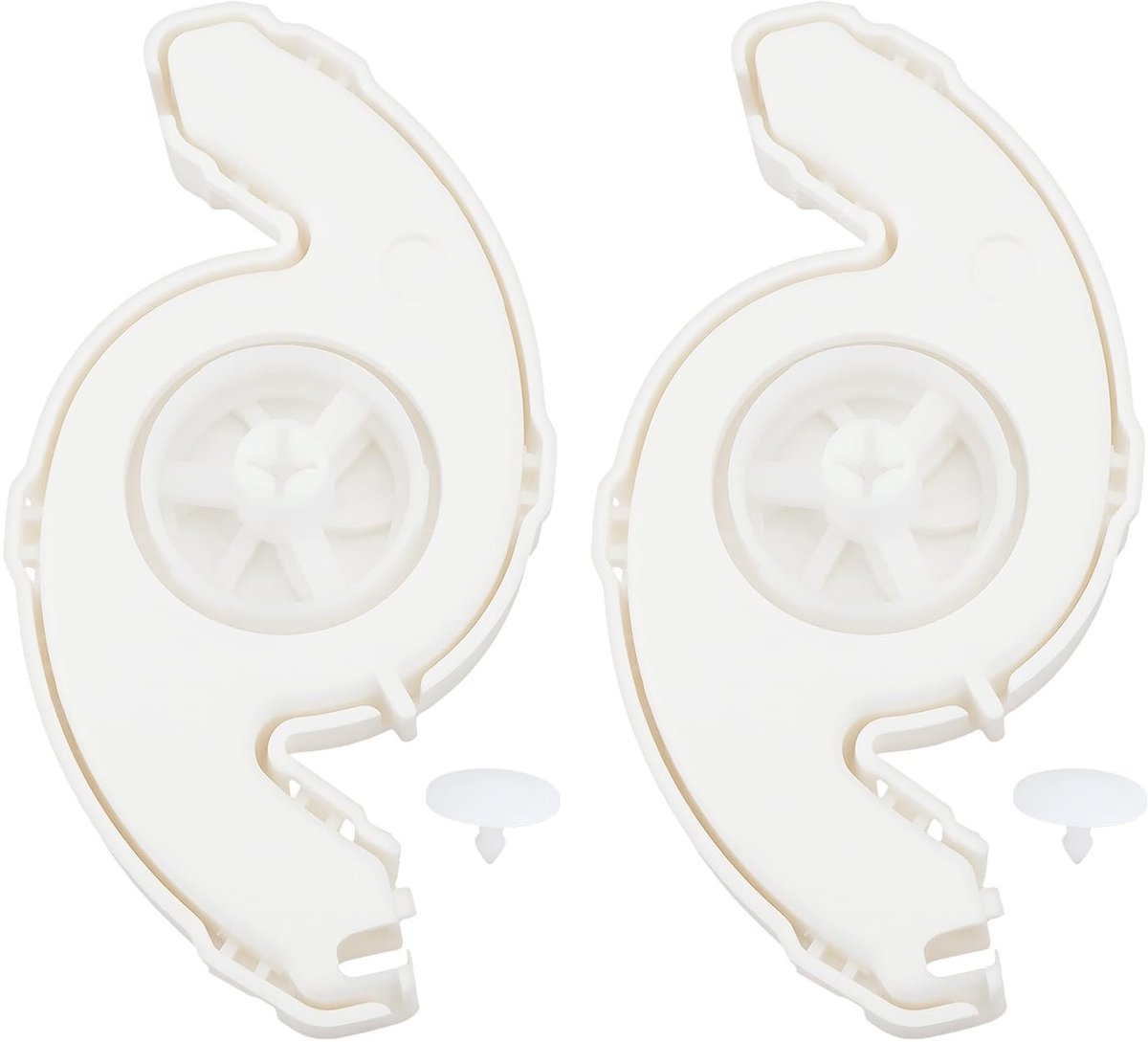 Dailygoods- Vaatwasser Spinner Kit - 2 Stuks - Compatibel met Whirlpool/Maytag - Kunststof - Slijtagebestendig - Hoogtemperatuurbestendig - Vaatwasseronderdelen