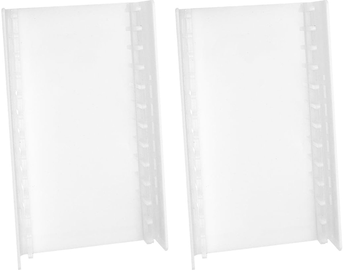 Dailygoods - Set van 2 Transparante CD-opbergrekken voor 12 Schijven