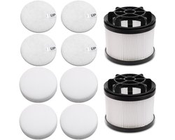 Dailygoods- Filtervervanging 6st - Post-motor/Pre-motor - Kunststof - 8,7x8cm/9cm - Snoerloze Stofzuigerfilters - Compatibel met Levoit LVAC-200