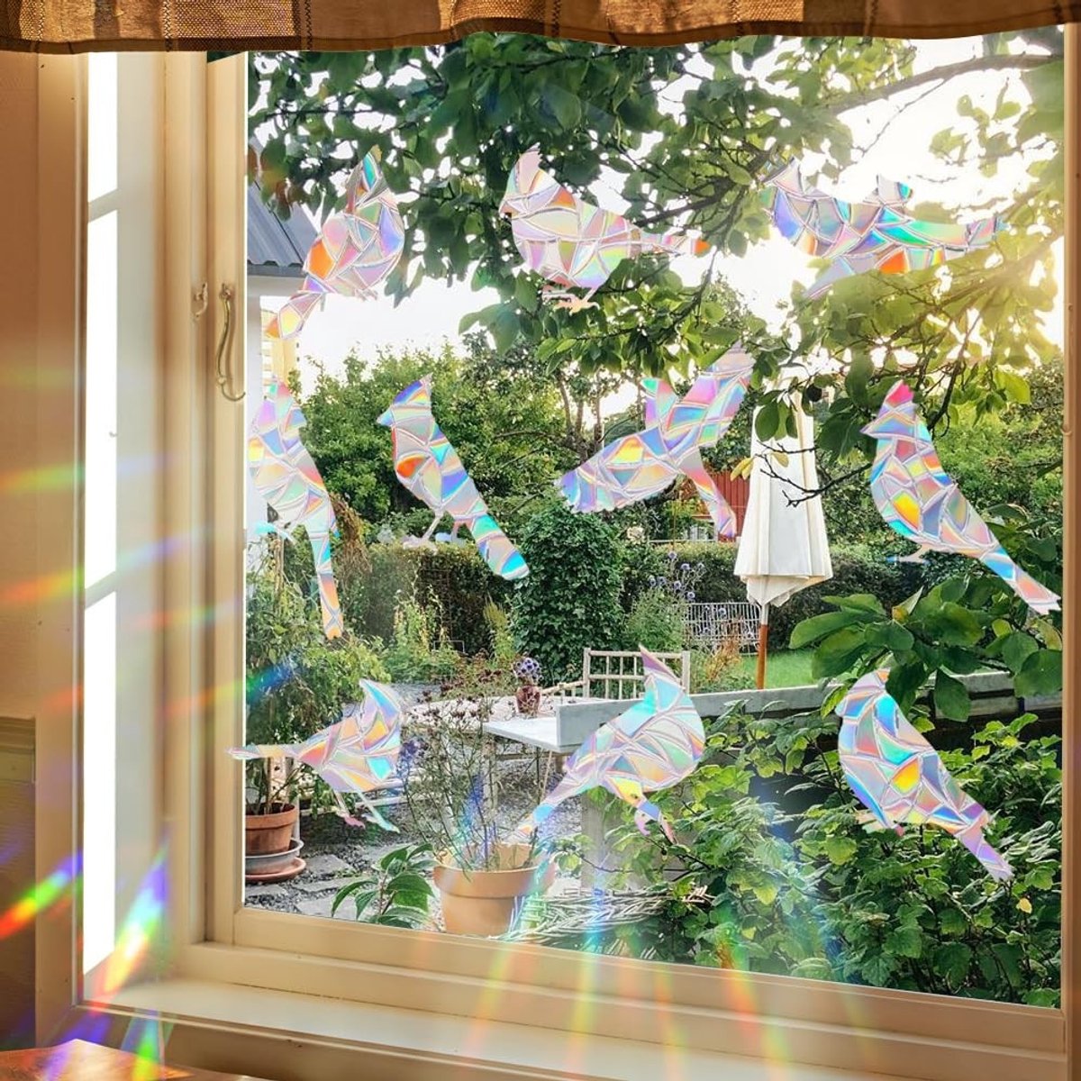 Dailygoods- Raamstickers Anti-botsing - Raamstickers Kinderen - Raamdecoratie Vensterbank - Herbruikbare Vinyl - Decoratie zonder boren - Geschikt voor woonkamer en badkamer