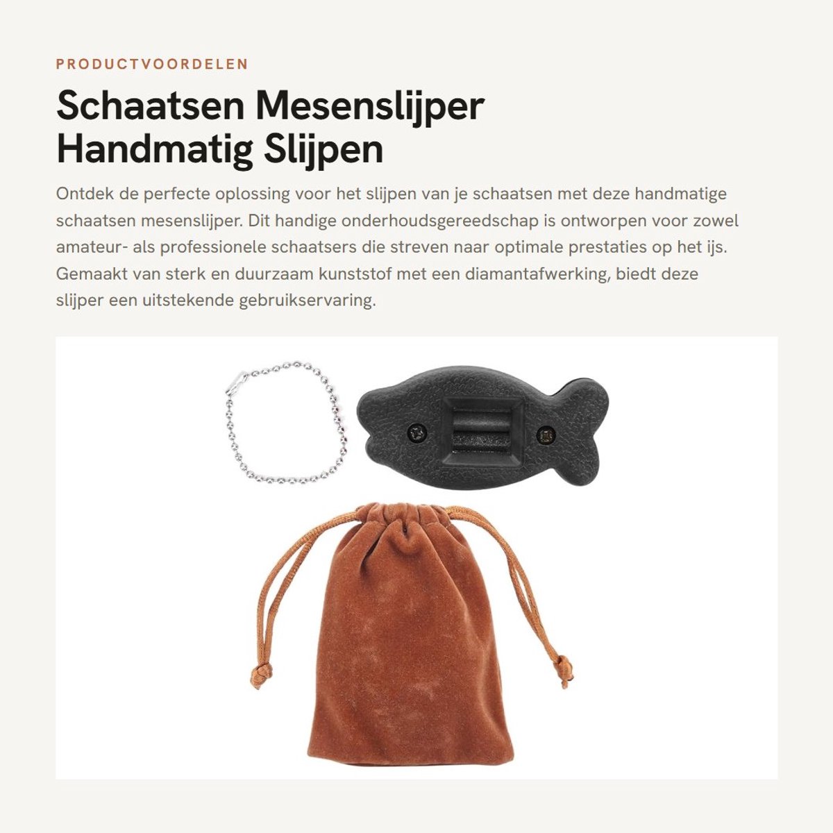Dailygoods- Mesenslijper Lichtgewicht - Handmatig Schaatsen Slijper - Duurzaam Kunststof - Antislip - Slijpsteen Draaibaar - Voor Onderhoud Schaatsschoenen - Schaatsenslijper