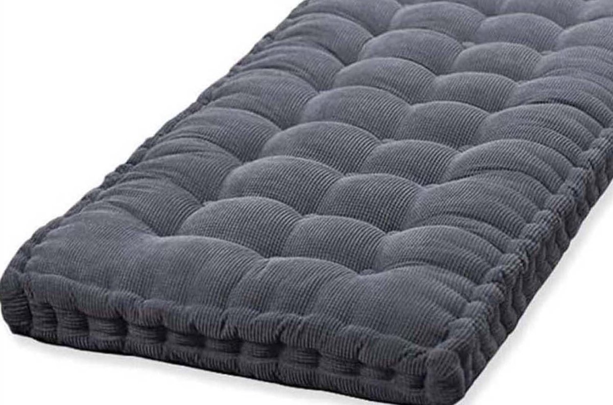 Bankkussen Dik - Zitkussen Bank - Comfortabel Zitten - Zacht Maïs Fleece - 140x40x10cm - 8