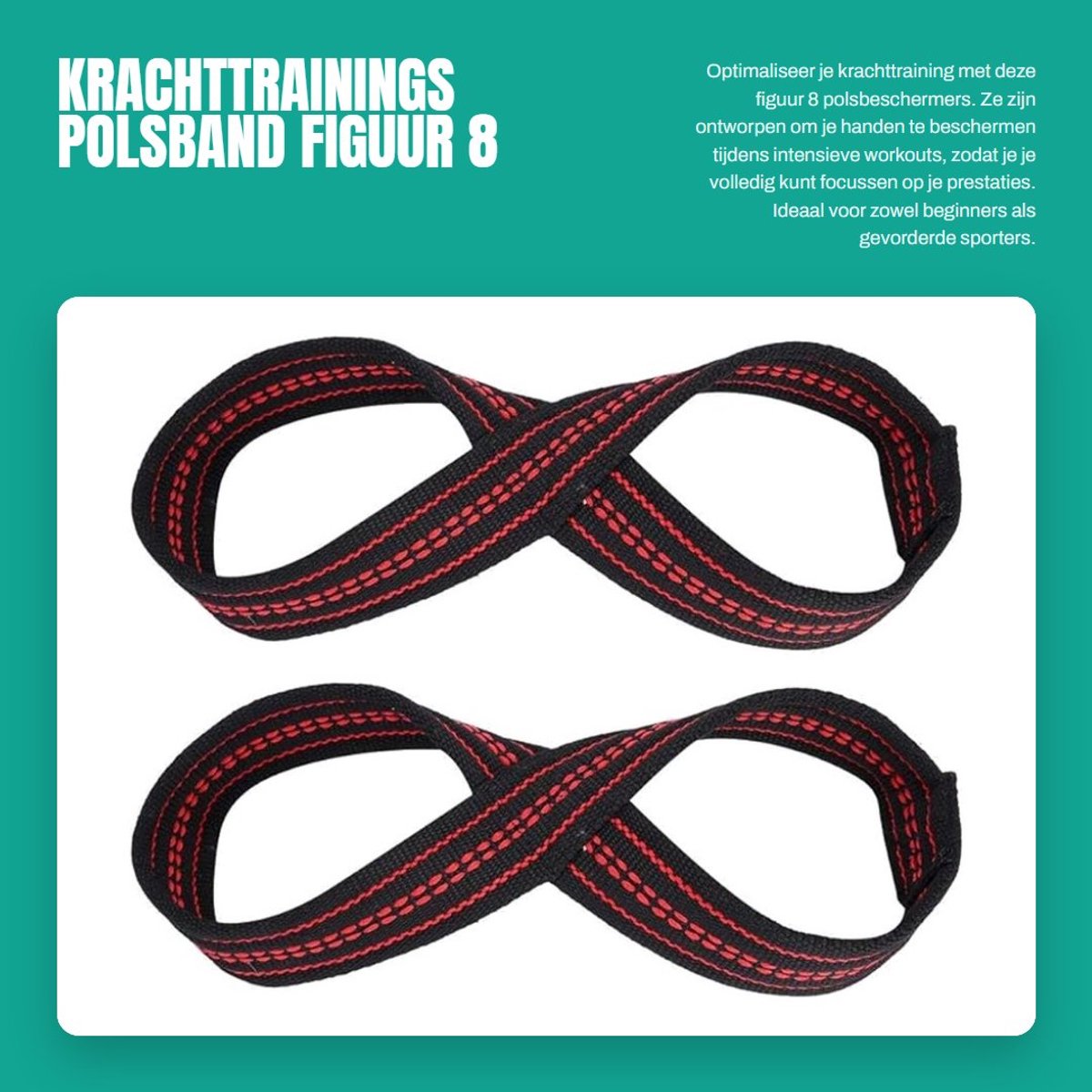 Dailygoods- Krachtriem - Polsbeschermers - Krachttraining - Duurzaam Nylon - Maat S/M - Bescherming tegen Slijtage - Gewichthefriem