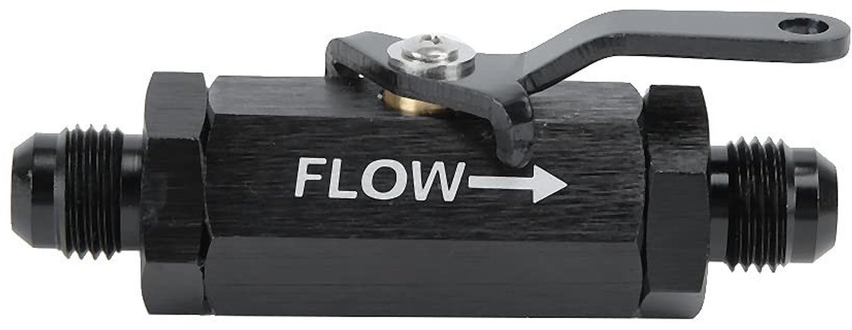 Dailygoods- Afsluitklep Mannelijk - Brandstoffitting - Brandstofterugslagklep - CNC - Geschikt voor AN6-brandstofleiding - Aluminium Auto-inbouw - Brandstofklep