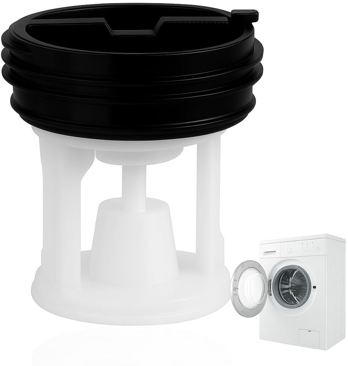 Dailygoods- Pluisfilter - Vervangingsfilter voor Afvoerpompbescherming - Eenvoudige Installatie - Robuuste Materialen - Universele Compatibiliteit - Duurzaam - Afvoerpompfilter