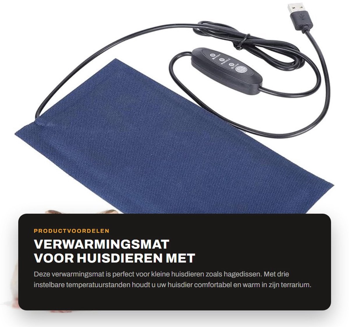 Dailygoods- Verwarmingsmat met Thermostaat - Verwarmingsmat Planten - Verwarmingsmat Kat -