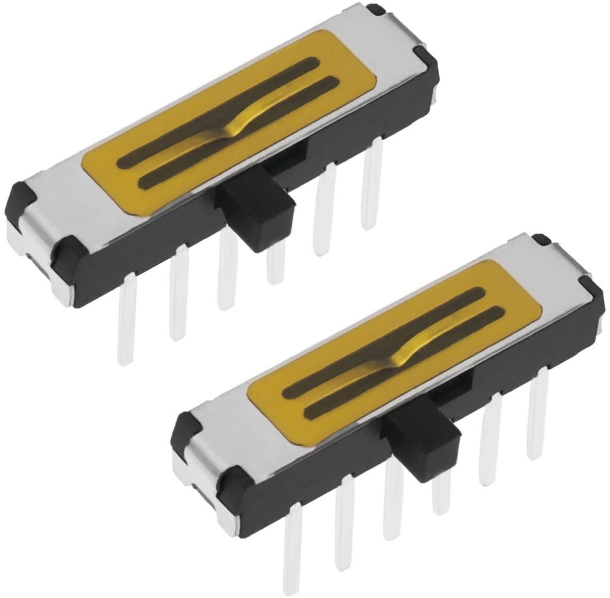 Dailygoods - Vervangende Schakelaar - Hoofdtelefoon Knop - Voor Logitech G933 G633 G935 G635 - Zwart en Zilver - 2 Stuks