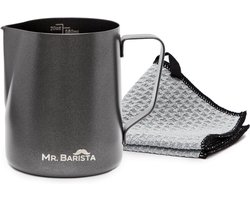 Melkkannetje RVS - Opschuimkan - Latte Art Maken - Teflon Coating - 600 ml - Zilver