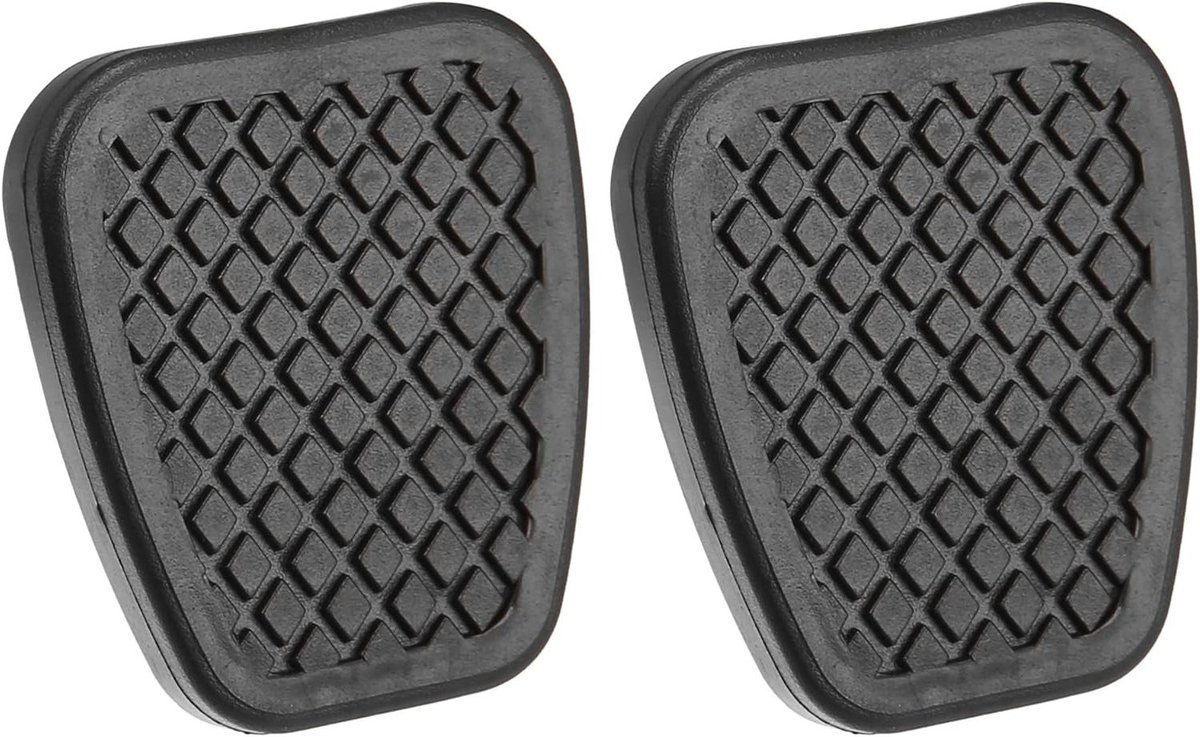 Pedaal Covers - Rem en Koppelingspads - Verbeterde Grip - Duurzaam Rubber - 2 Stuks - Zwart