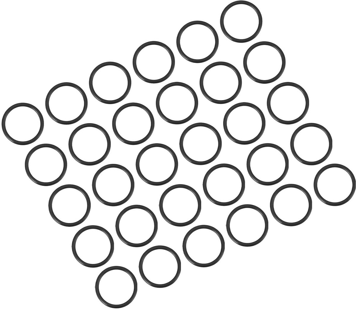 Rubberen Afdichtingen - O-ringen - Lekkages Repareren - Nitrile Rubber Materiaal - 22 x 18 x 2 mm - Zwart