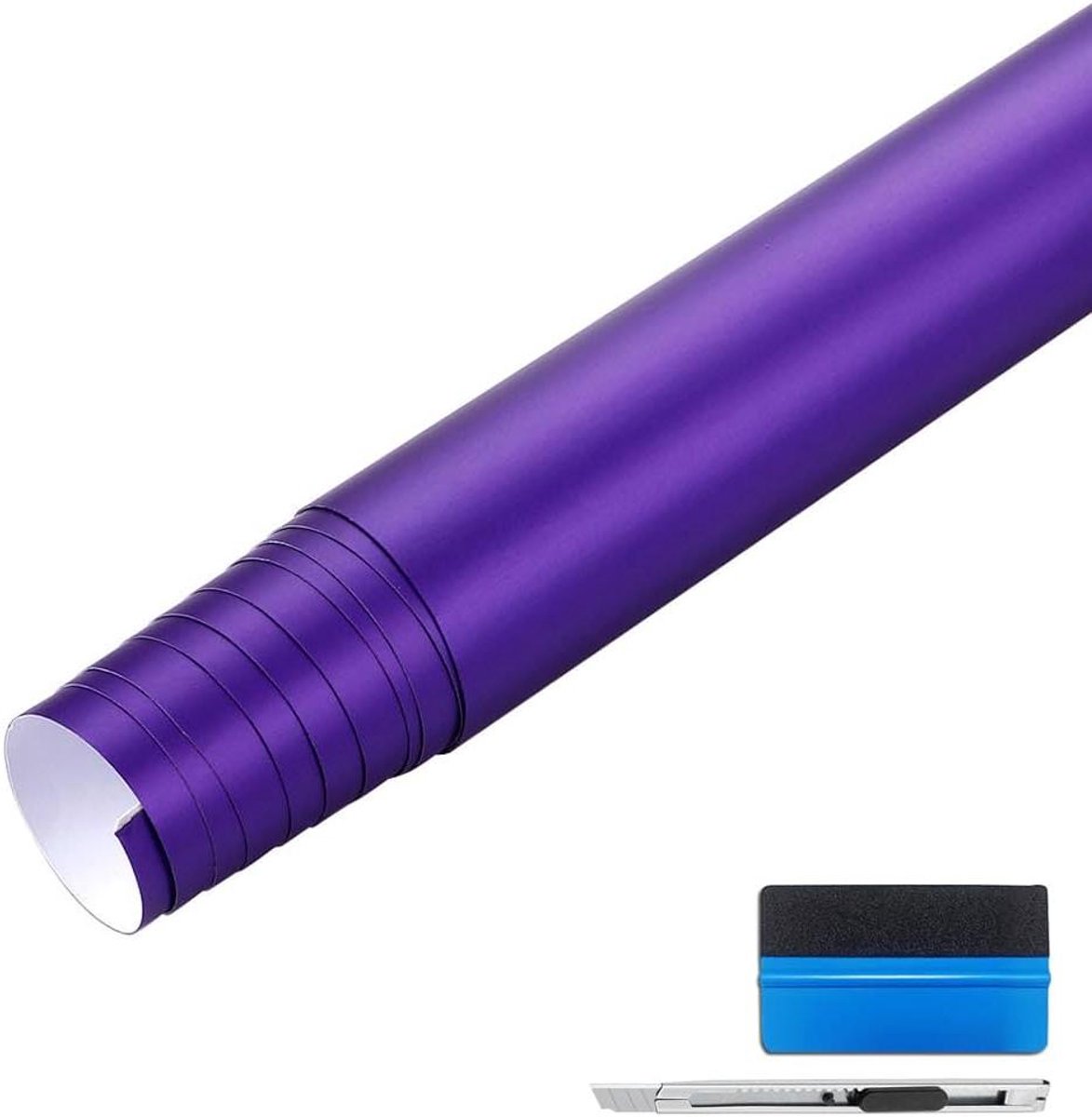 Vinylfolie Auto Wrap - Sticker Folie - Voertuig Personaliseren - Luchtafvoerkanalen Belvrij - 30 cm x 150 cm - Paars