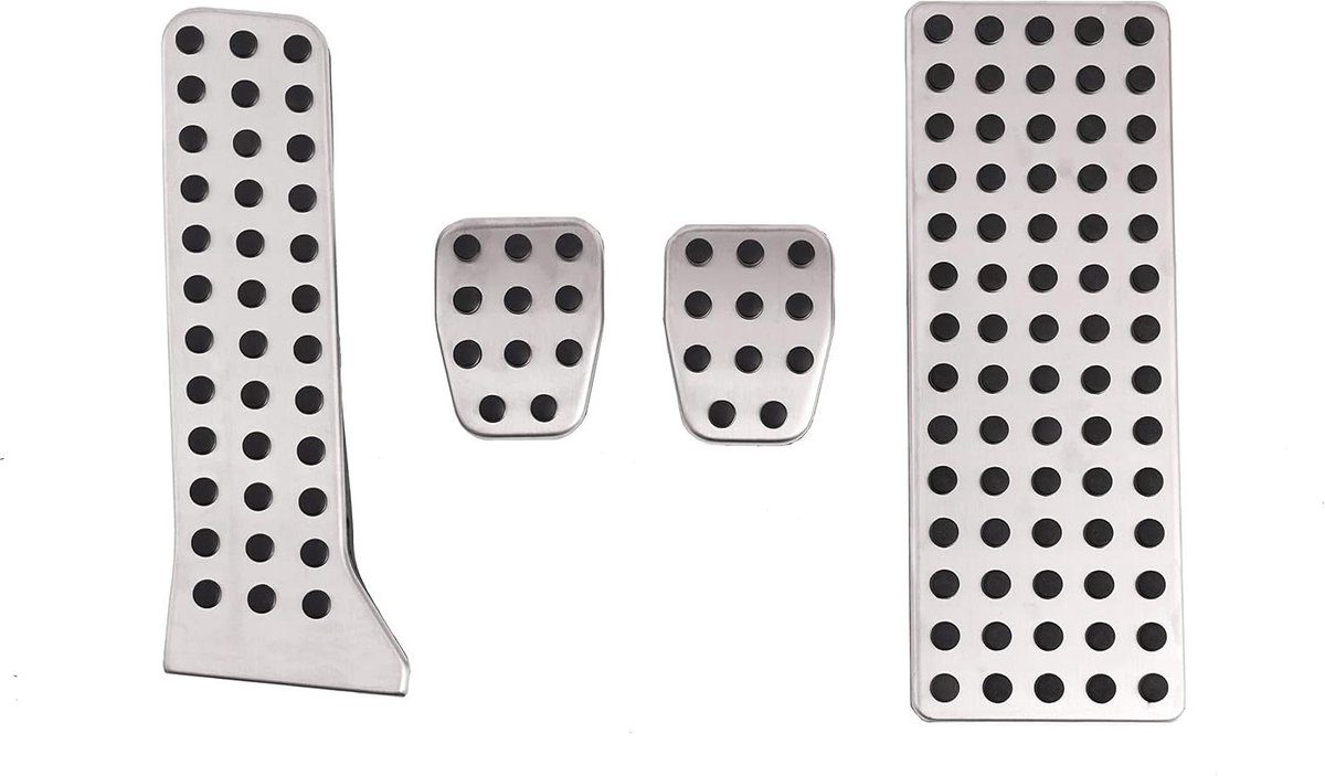 Pedalen Set - Voetsteun Kappen - Verbeteren Rijervaring - Antislip Ontwerp - 4 Stuks - Zilver