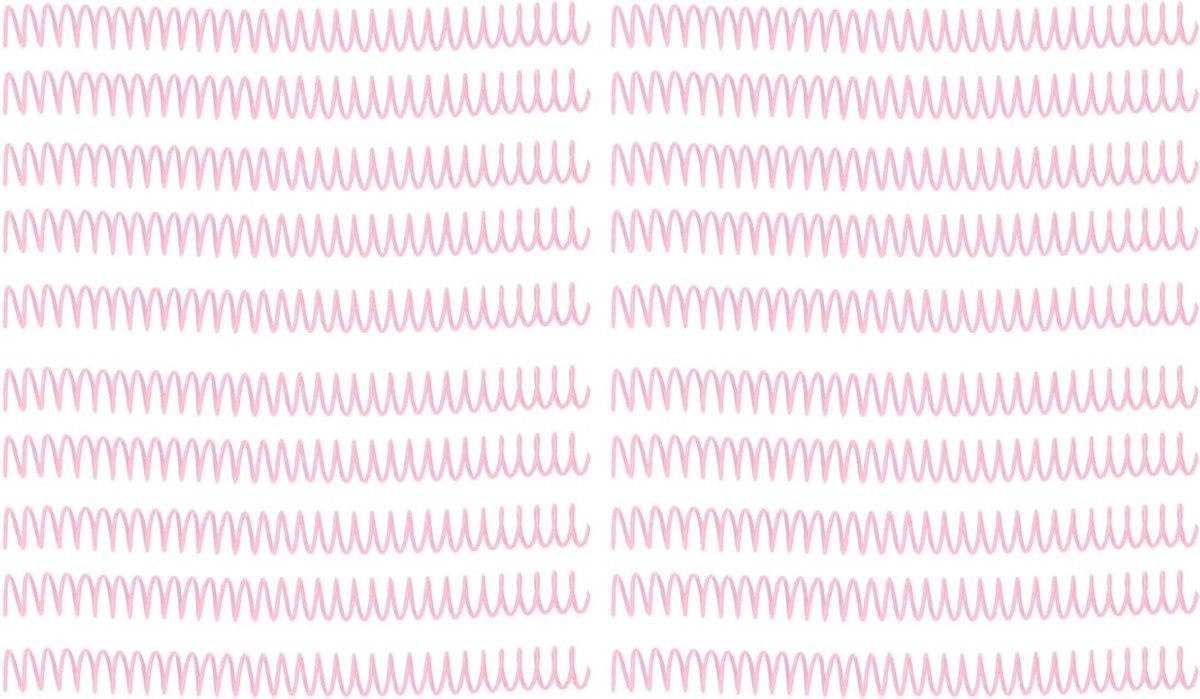 20 Stuks Plastic Spiral Binding Spools voor A4 en A5 Notebooks, 30 Gaten Spiralen met 19mm Binnen Diameter (Roze) - Perfect voor Creatieve Projecten en Kantoorbenodigdheden