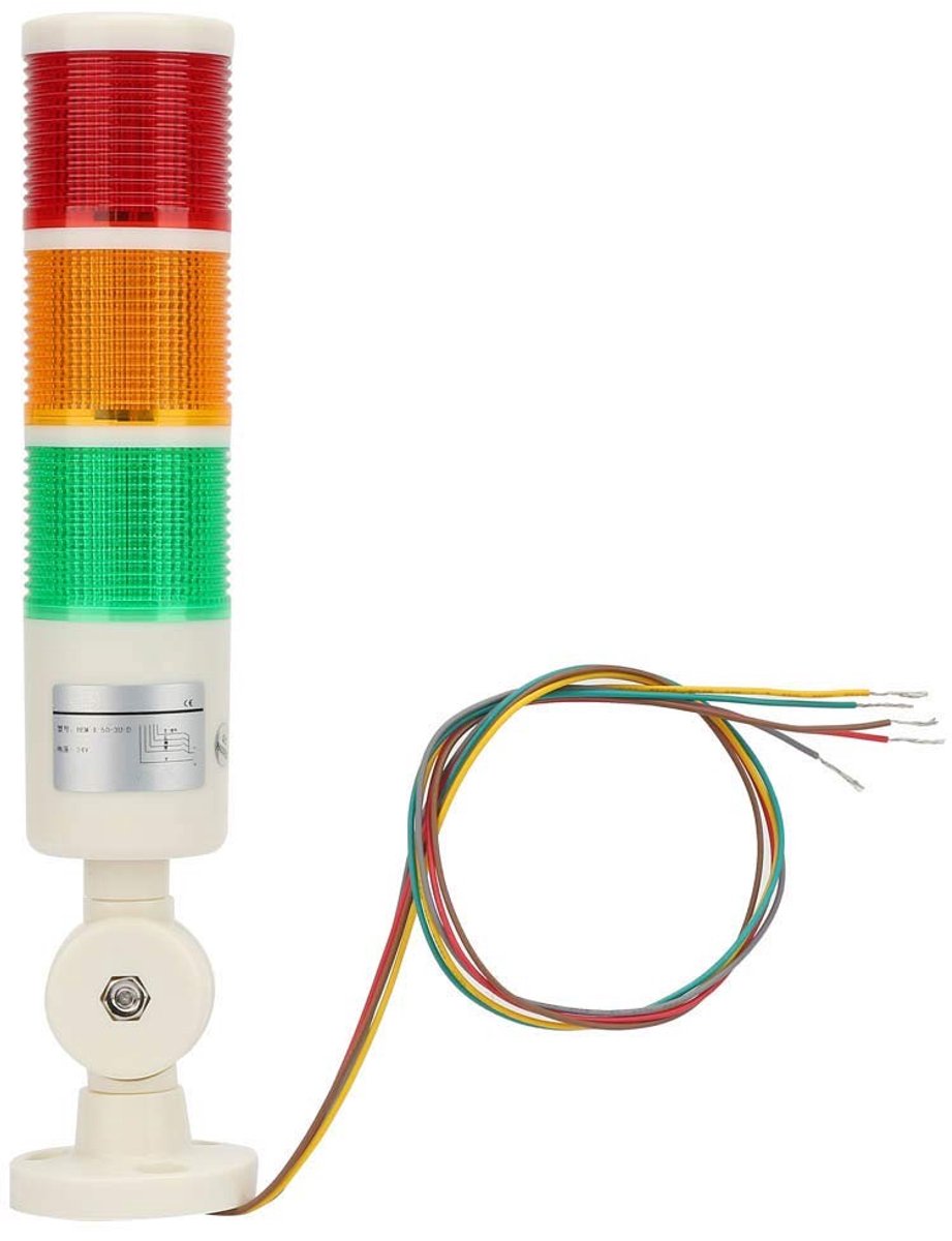 SPHProducts - LED Warning Light - Machine Alarm - Veiligheidssignalering - Rood/Oranje/Groen - Geluidsalarm - Geschikt voor Machine Tools