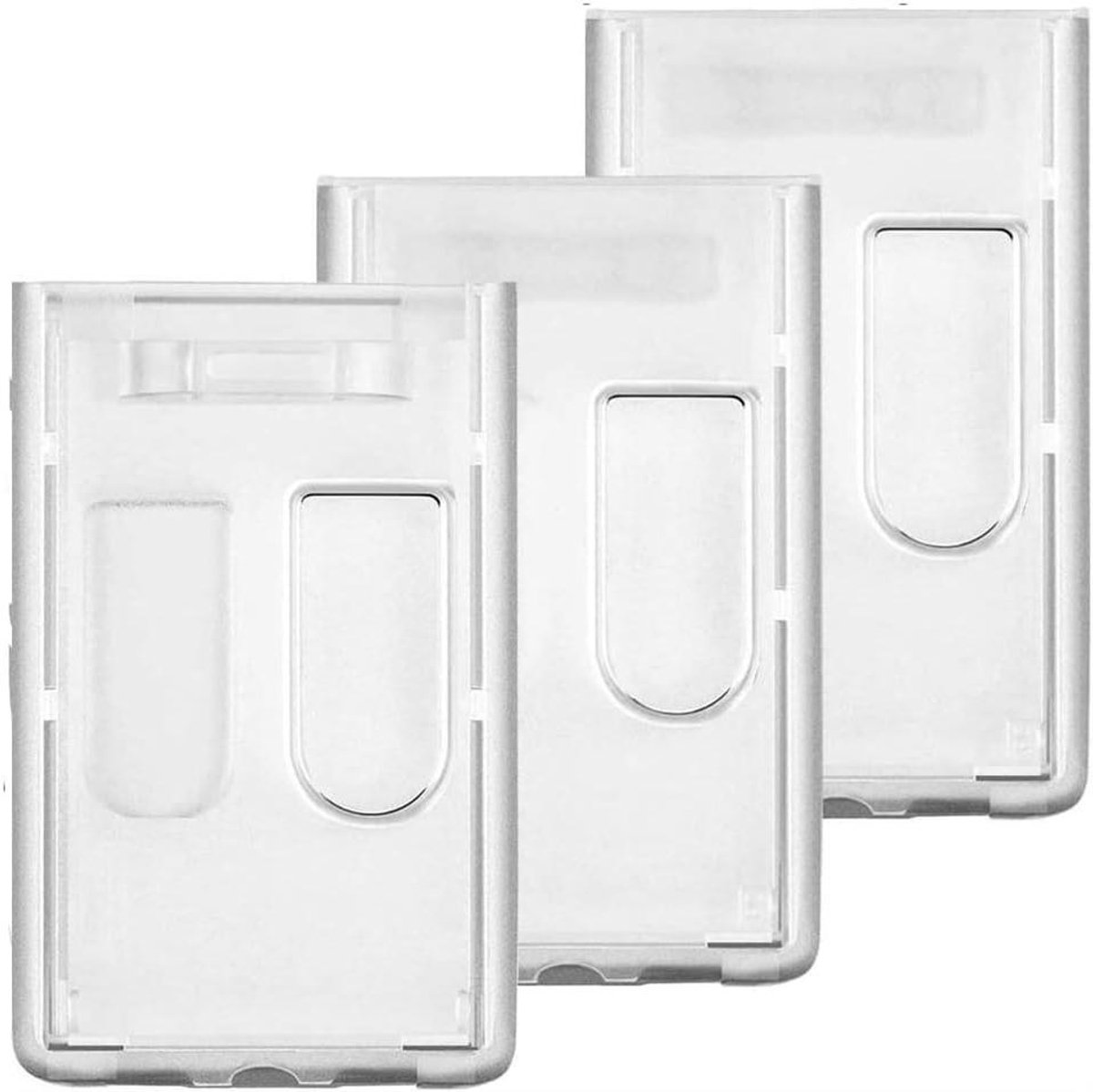 ID Badge Houders - Kaarthouders Card Protector - Toegang Beveiligen - Dubbelzijdig Hard Plastic - 98 x 59 cm - Transparant