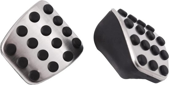 Pedalen Set - Auto Interieur - Verbeterde Grip - Roestvrij Staal - 5 Delig - Zilver van Merkloos — afbeelding 5