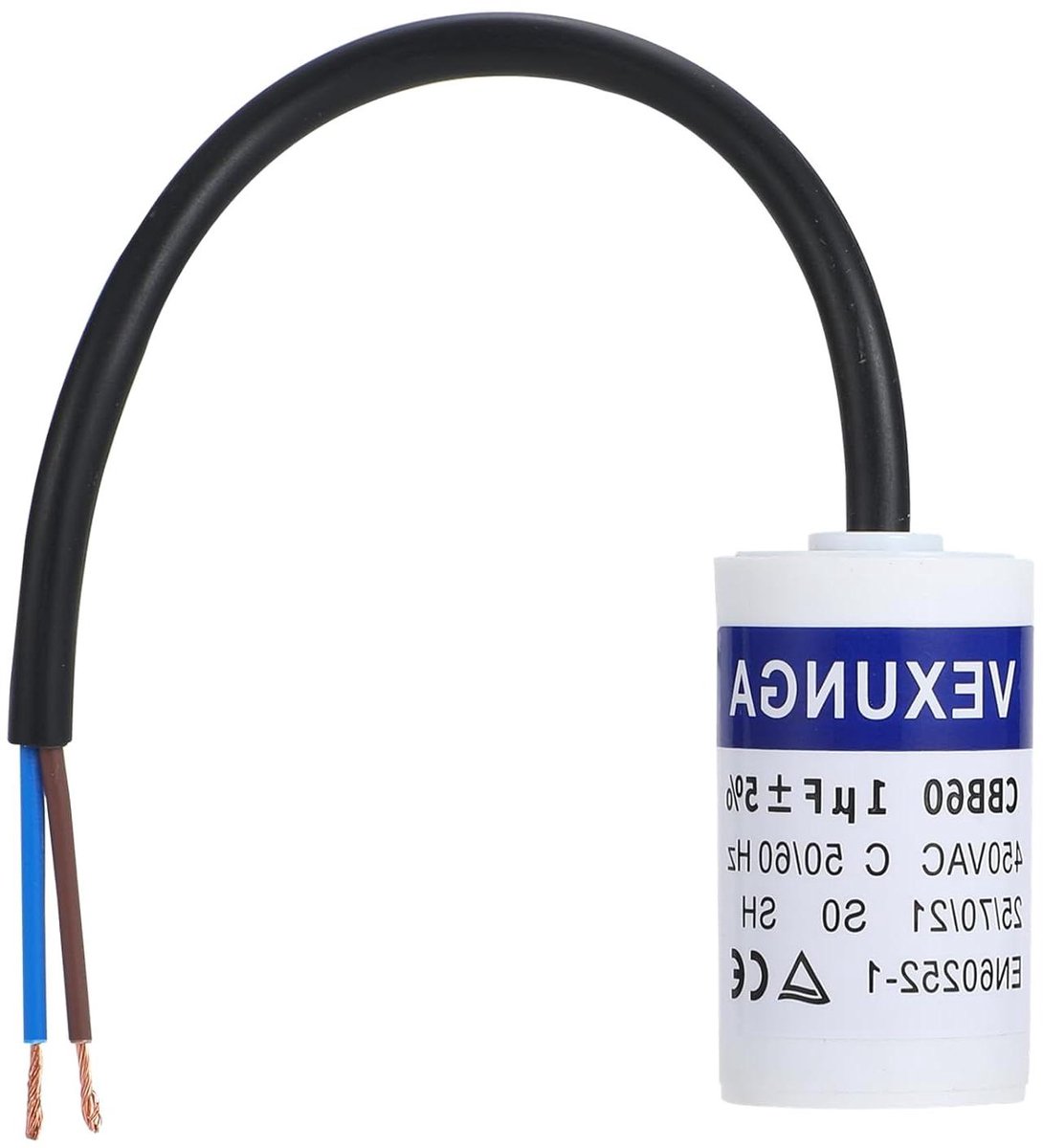 Aanloopcondensator Motor - Startcondensator - Motor Starten - Zelfherstellende Eigenschappen - 1uF 450V - Zwart