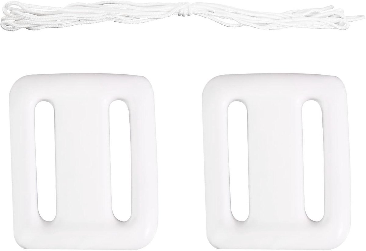 Zwembadanker Set - Vlottergewicht Anker - Zwembad Stabiliseren - Inclusief 5m Touw - 150g Gewicht - Wit