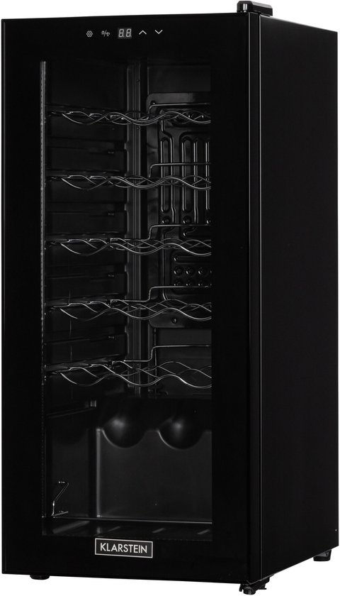 Klarstein Shiraz 18 Slim Uno Wijnkoelkast - 50 Liter - 18 - Klarstein - €202,88