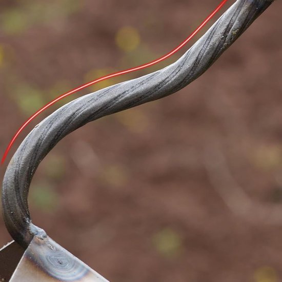 Driehoekige Schoffel - Tuin Schoffel - Onkruid Verwijderen - Ergonomisch Ontwerp - 17 cm Hoofdlengte - Metaal van Merkloos	 — afbeelding 3