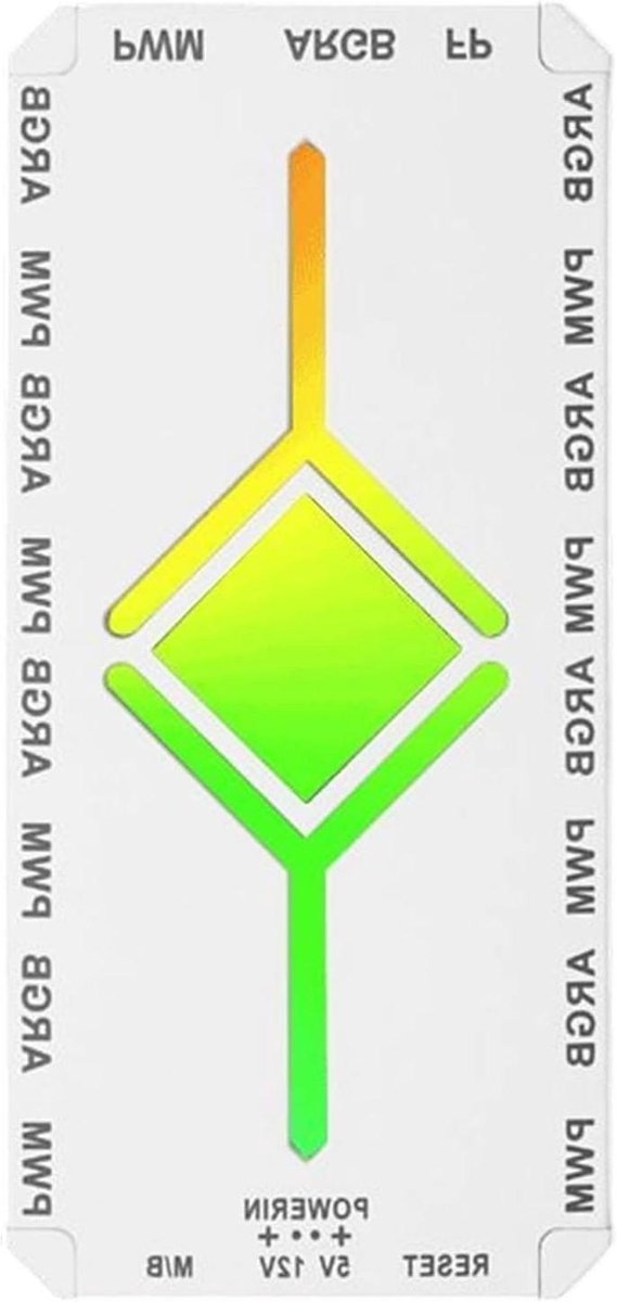 Ventilatorcontroller ARGB - LED Hub - PC Verlichting - Draadloze Controle - 12 cm Lengte - Zwart